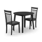 Coast Round Drop Leaf Dining Table - Black