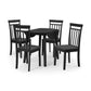 Coast Round Drop Leaf Dining Table - Black