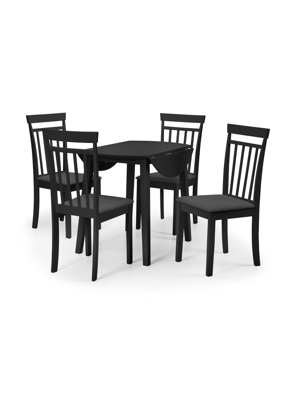 Coast Round Drop Leaf Dining Table - Black