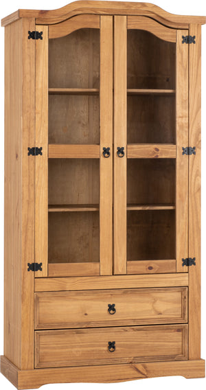 CORONA-2-DOOR-2-DRAWER-GLASS-DISPLAY-UNIT-DISTRESSED-WAXED-PINEGLASS-2020-400-406-004-01-scaled.jpg