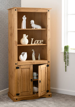 CORONA-2-DOOR-DISPLAY-UNITBOOKCASE-DISTRESSED-WAXED-PINE-2020-300-306-005-08-scaled.jpg