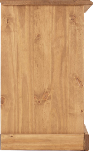 Corona 4 Drawer Dressing Table - DISTRESSED WAXED PINE