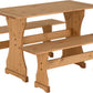 Corona Dinette Set - Distressed Waxed Pine