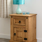 Corona Petite Bedside - Distressed Waxed Pine