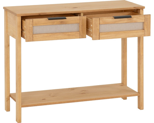 Rattan collection - 2 Drawer Console Table
