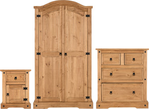 Corona Trio - Distressed Waxed Pine