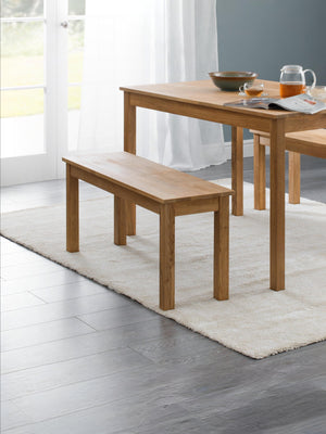 Coxmoor 2 Seater Dining Bench - Oak