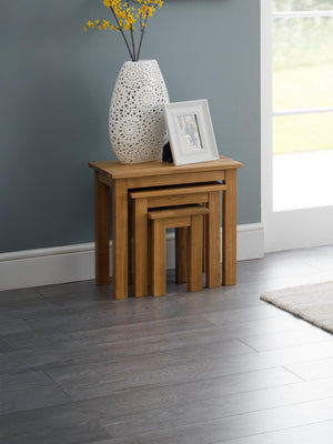 Coxmoor Nest of 3 Side Tables - Oak