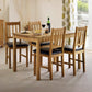 Coxmoor Slatted Back Dining Chairs (Set of 2) – Oak/Brown Faux Leather
