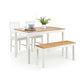 Coxmoor 2 Seater Dining Bench - Ivory/Oak
