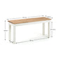 Coxmoor 2 Seater Dining Bench - Ivory/Oak