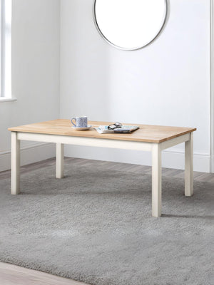 Coxmoor Rectangular Coffee Table - Ivory/Oak