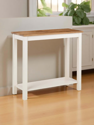 Coxmoor Console Table - Ivory/Oak