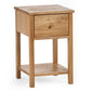 Coxmoor 1 Drawer Bedside Table - Oak