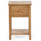 Coxmoor 1 Drawer Bedside Table - Oak