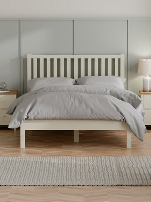 Coxmoor Bed Frame - Ivory, King
