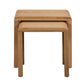 Curve Nest of 2 Tables - Oak