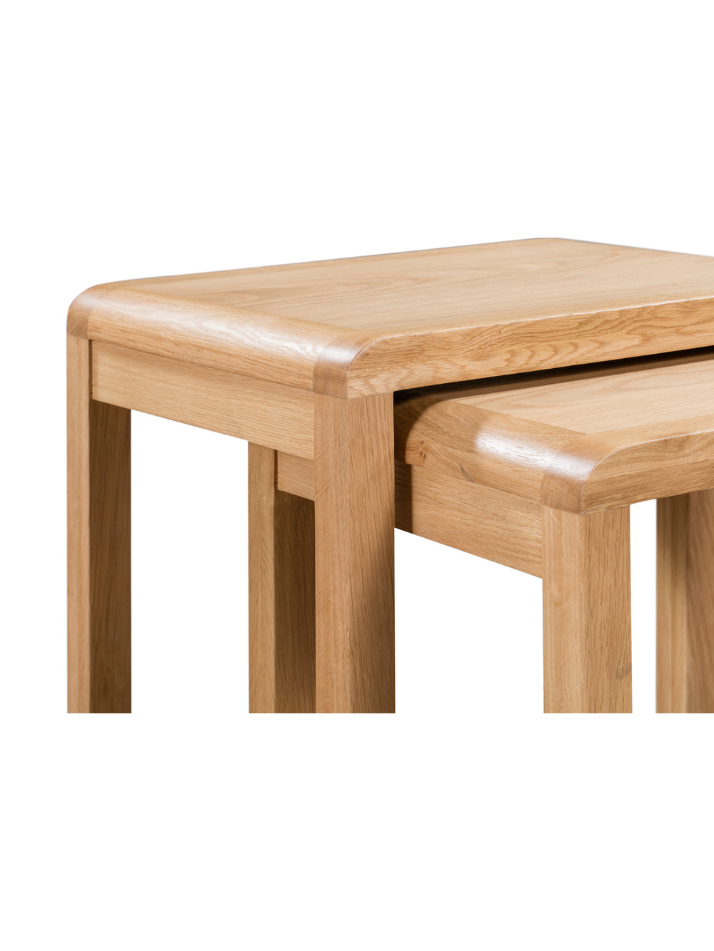 Curve Nest of 2 Tables - Oak