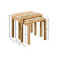 Curve Nest of 2 Tables - Oak