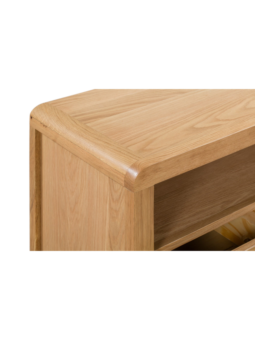 Curve TV Unit  up to 40 inch - Oak