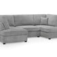Carnaby Sofa Boucle Grey U Shape Corner
