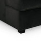 Carnaby Sofa Plush Black U Shape Corner