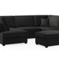 Carnaby Sofa Plush Black U Shape Corner