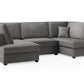 Carnaby Sofa Plush Grey U Shape Corner