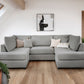 Carnaby Classic Sofa Grey U Shape Corner