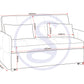 Chelsea Sofa Bed - SILVER GREY FABRIC
