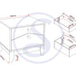 Cody 2 Drawer Bedside - White/Pine Effect