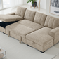 Como Sofabed Beige U Shape Corner