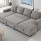 Como Sofabed Grey U Shape Corner