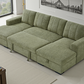 Como Sofabed Green U Shape Corner