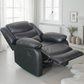 Conrad Manual Recliner Sofa Black Armchair