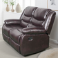 Conrad Manual Recliner Sofa Brown 2 Seater
