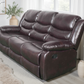 Conrad Manual Recliner Sofa Brown 3 Seater