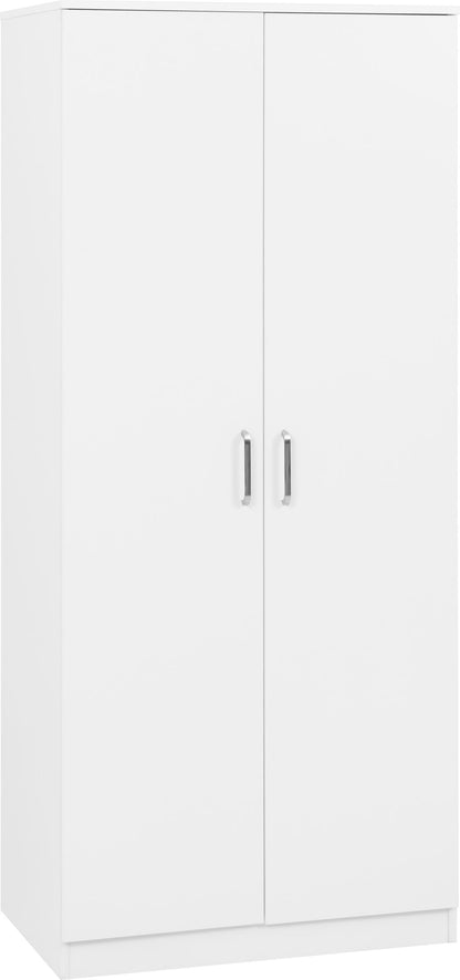Dakota 2 Door Wardrobe - WHITE