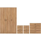 Dakota 3 Door Wardrobe Bedroom Set
