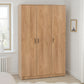 Dakota 3 Door Wardrobe - OAK EFFECT