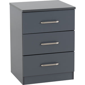 Dakota 3 Drawer Bedside