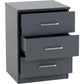Dakota 3 Drawer Bedside