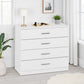 Dakota 4 Drawer Chest - WHITE