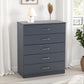Dakota 5 Drawer Chest - DARK GREY