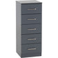 Dakota 5 Drawer Narrow Chest