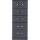 Dakota 5 Drawer Narrow Chest