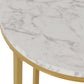 Dallas Side Table - Marble/Gold Effect