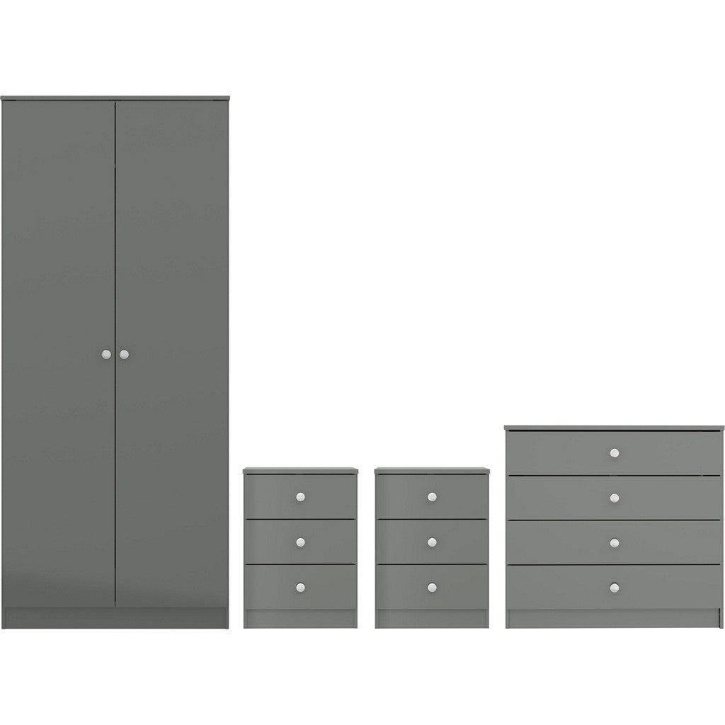 Denver 2 Door Wardrobe Bedroom Set