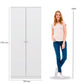 Denver 2 Door Wardrobe - WHITE GLOSS