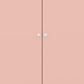 Denver 2 Door Wardrobe - WHITE/PINK GLOSS